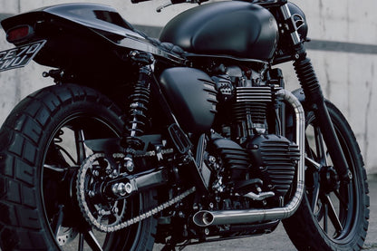 Side Cover Ribbed Matte Black 2 pcs T100 Street Twin/Speed Twin 900