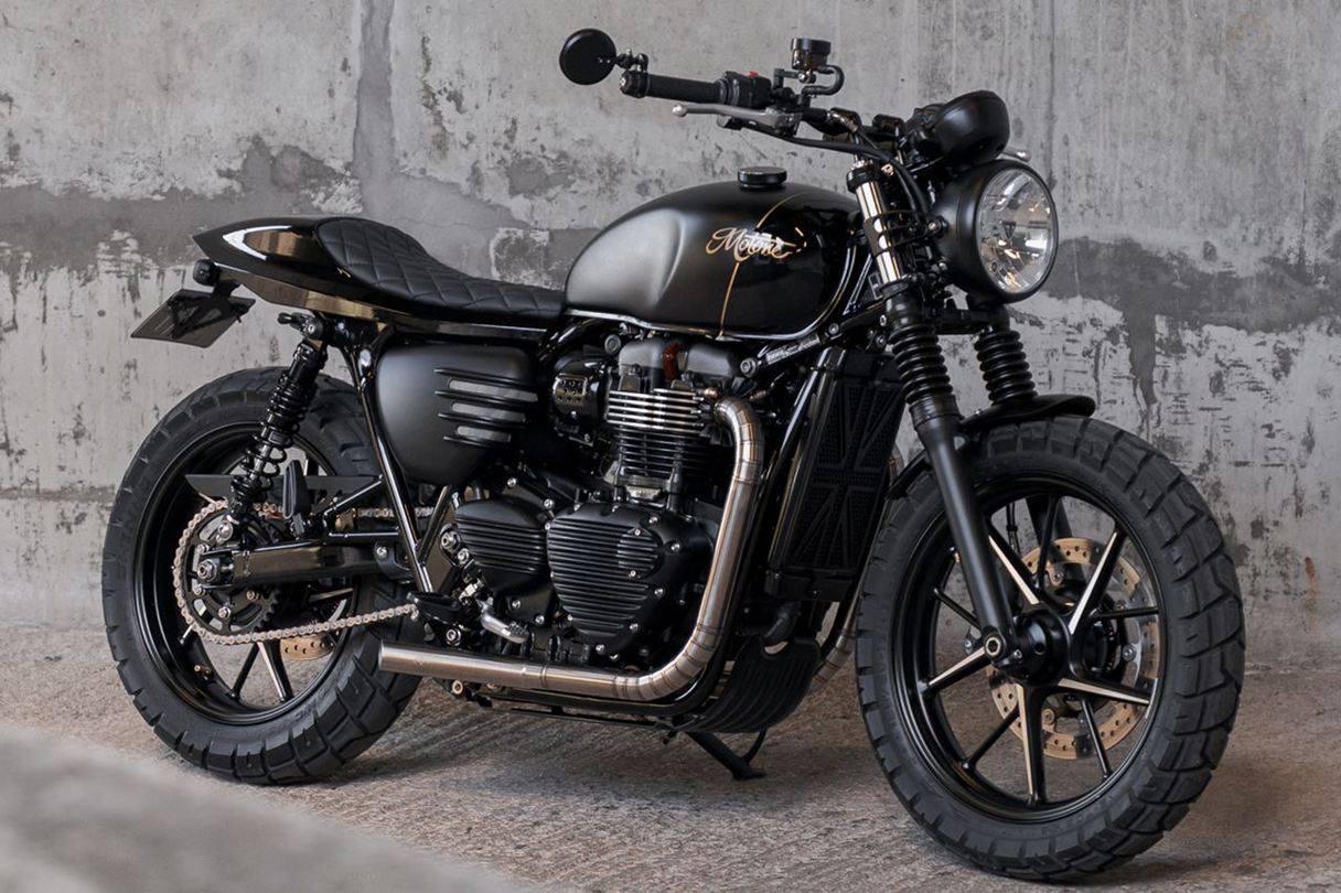 Side Cover Ribbed Matte Black 2 pcs T100 Street Twin/Speed Twin 900
