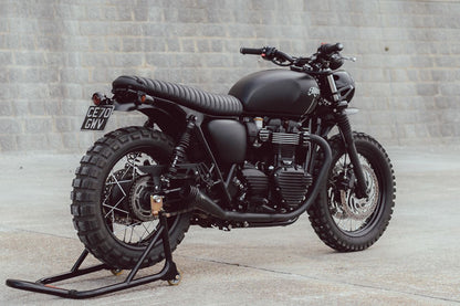 Rear Fender with Taillight Hole, Black, 1 pc for T100/T120 Speed Twin 900 Scrambler 900