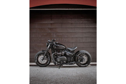 Slip-on Mufflers, Saturn Five, Black, 2 pieces, Bonneville, Bobber, Speedmaster