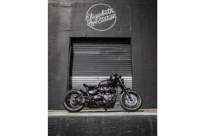 Slip-on Mufflers, Saturn Five, Black, 2 pieces, Bonneville, Bobber, Speedmaster