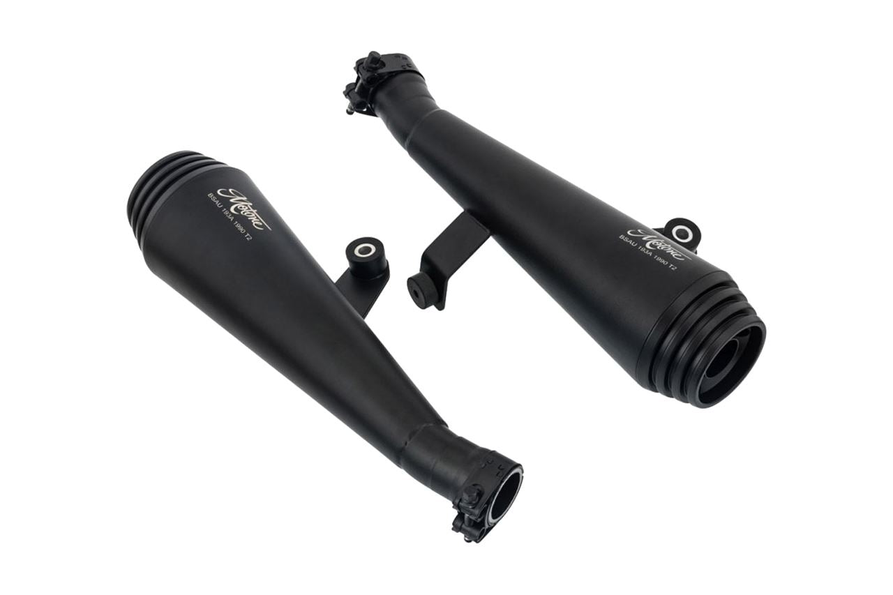 Slip-On Mufflers Saturn Five Black 2 pcs Bonneville T100/T120
