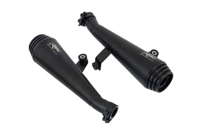 Slip-On Mufflers Saturn Five Black 2 pcs Bonneville T100/T120