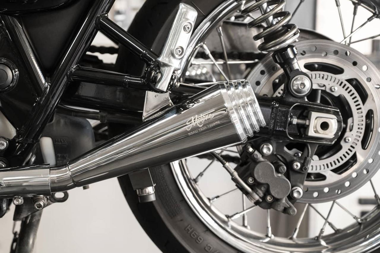 Slip-on Mufflers Saturn Five Polished, 2 pcs., Bonneville T100/T120