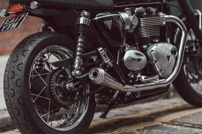 Slip-on Mufflers Saturn Five Polished, 2 pcs., Bonneville T100/T120