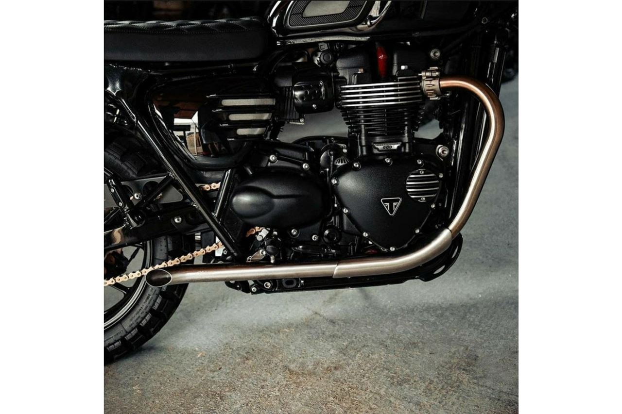 Slash Cut Mufflers Bedlam Brushed 2 pc. for Street Twin