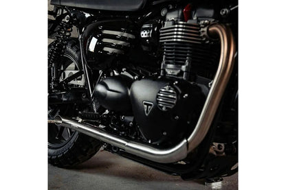 Slash Cut Mufflers Bedlam Brushed 2 pc. for Street Twin