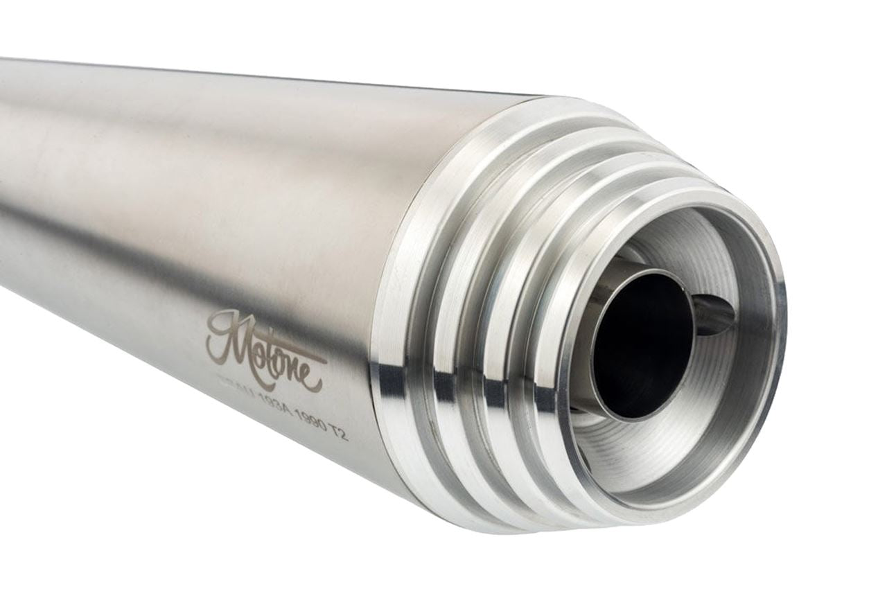 Slip-On Muffler, Saturn V, Brushed, 2 pcs, Bonneville T100