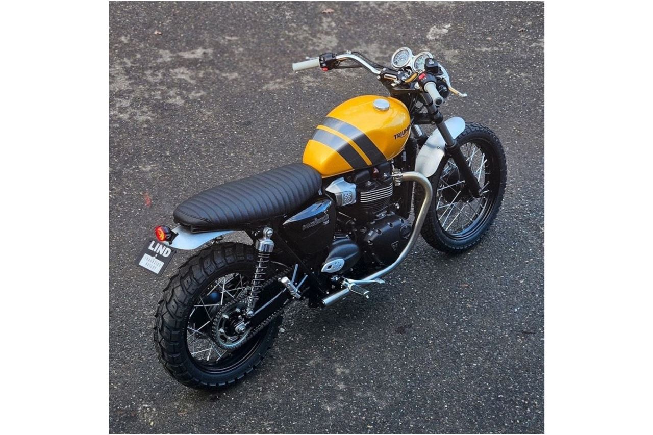 リアフェンダー テールライト穴あり HIGHタイプ ブラッシュ 1個 T100/T120 スピードツイン900 スクランブラー900
