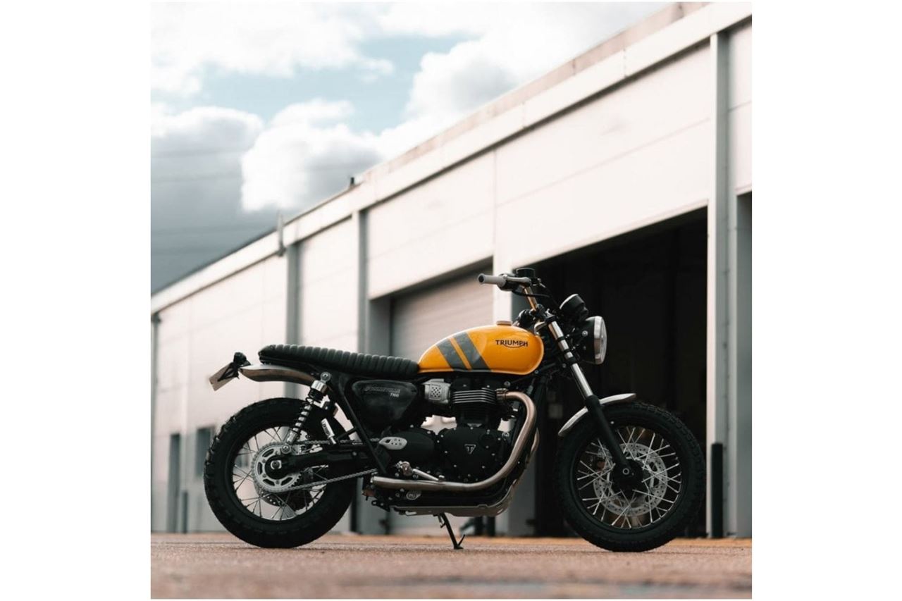 リアフェンダー テールライト穴あり HIGHタイプ ブラッシュ 1個 T100/T120 スピードツイン900 スクランブラー900