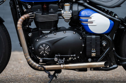 Full Exhaust System, Nautilus, Silver, 1 Set, Bonneville Bobber