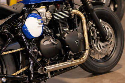 Full Exhaust System, Nautilus, Silver, 1 Set, Bonneville Bobber