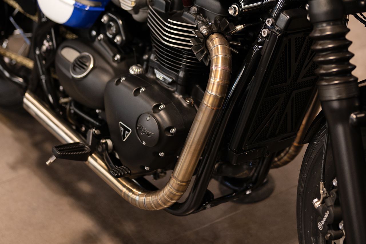 Full Exhaust System, Nautilus, Silver, 1 Set, Bonneville Bobber