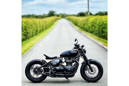 Slash Cut Mufflers Mayhem Black 2 pcs Bonneville Bobber Speedmaster
