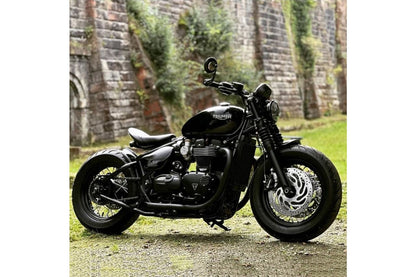 Slash Cut Mufflers Mayhem Black 2 pcs Bonneville Bobber Speedmaster