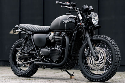 フルエキゾーストマフラー エイチボム ブラック 1セット ボンネビルT100/T120