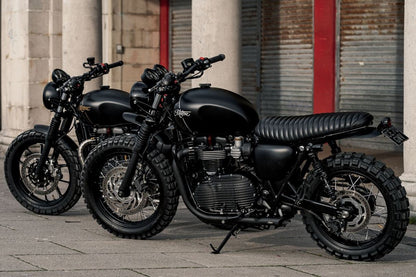 フルエキゾーストマフラー エイチボム ブラック 1セット ボンネビルT100/T120