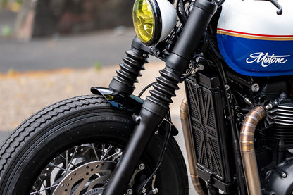 Front Fender Scoop Gloss Black 1pc Bonneville Bobber