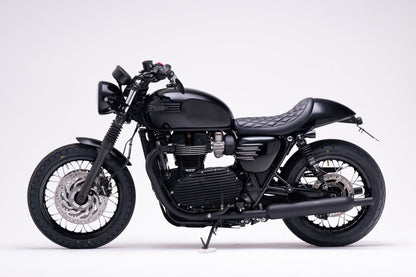 サイドカバー リブ グロスブラック 2個 ボンネビル T120