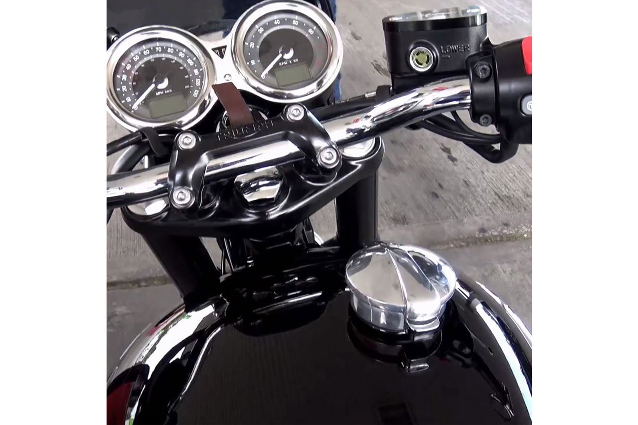 モンツァタンクキャップ スタンダード ポリッシュ 1セット T100/T120 スピードツイン900 スクランブラー900