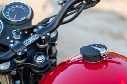 Monza Tank Cap Standard Black/Polished 1 Set T100/T120 Speed Twin 900 Scrambler 900