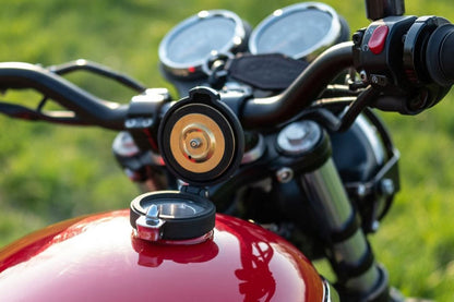 Monza Tank Cap Standard Black/Polished 1 Set T100/T120 Speed Twin 900 Scrambler 900