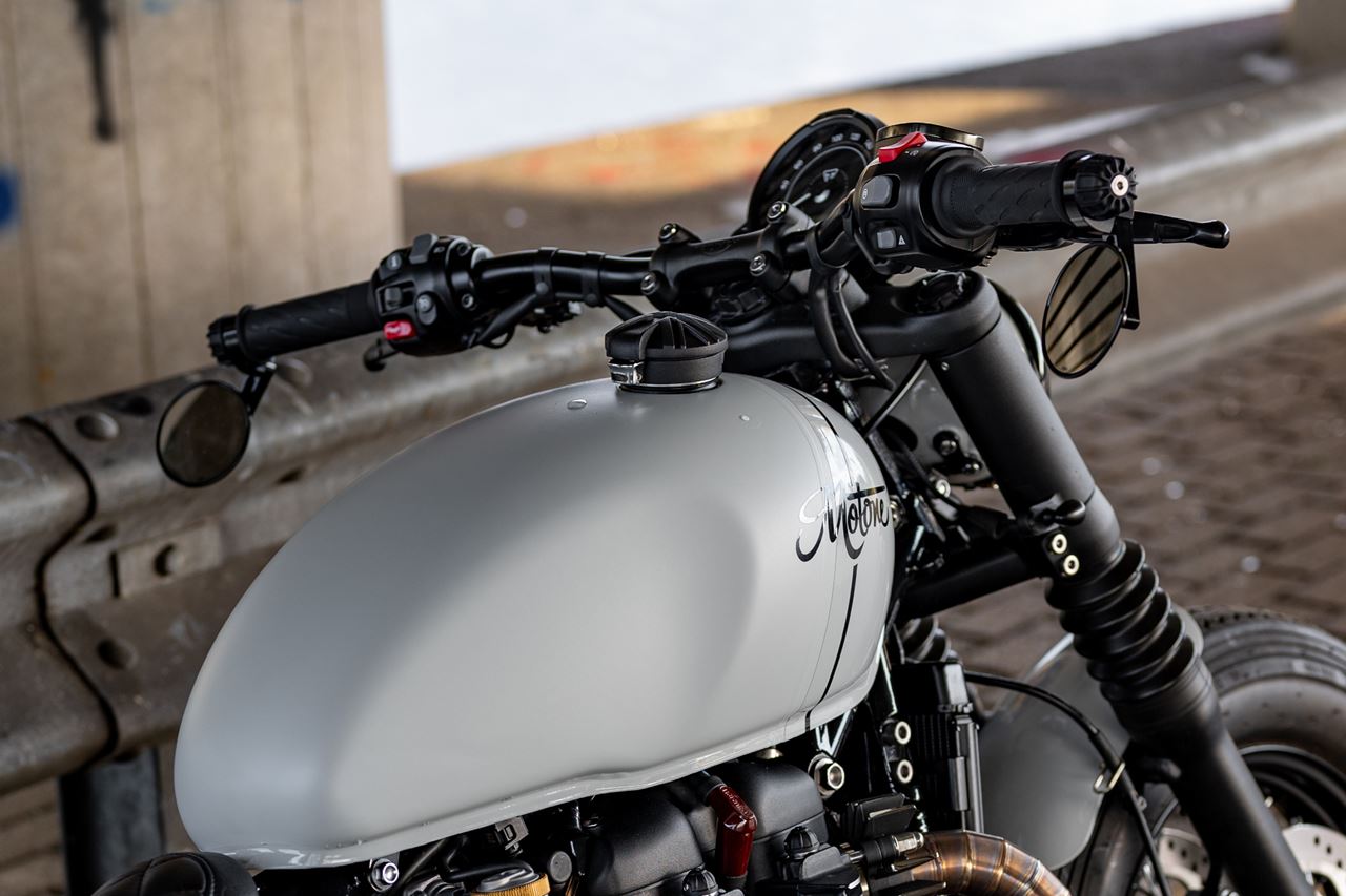 モンツァタンクキャップ ユニオンジャック ブラック 1セット T100/T120 スピードツイン900 スクランブラー900