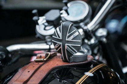 Monza Tank Cap Union Jack Black/Polish 1 Set T100/T120 Speed Twin 900 Scrambler 900