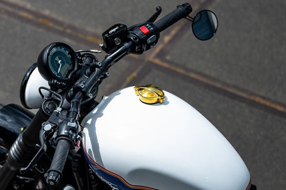 モンツァタンクキャップ スタンダード ブラス 1セット T100/T120 スピードツイン900 スクランブラー900