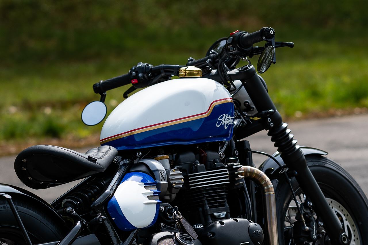 モンツァタンクキャップ スタンダード ブラス 1セット T100/T120 スピードツイン900 スクランブラー900