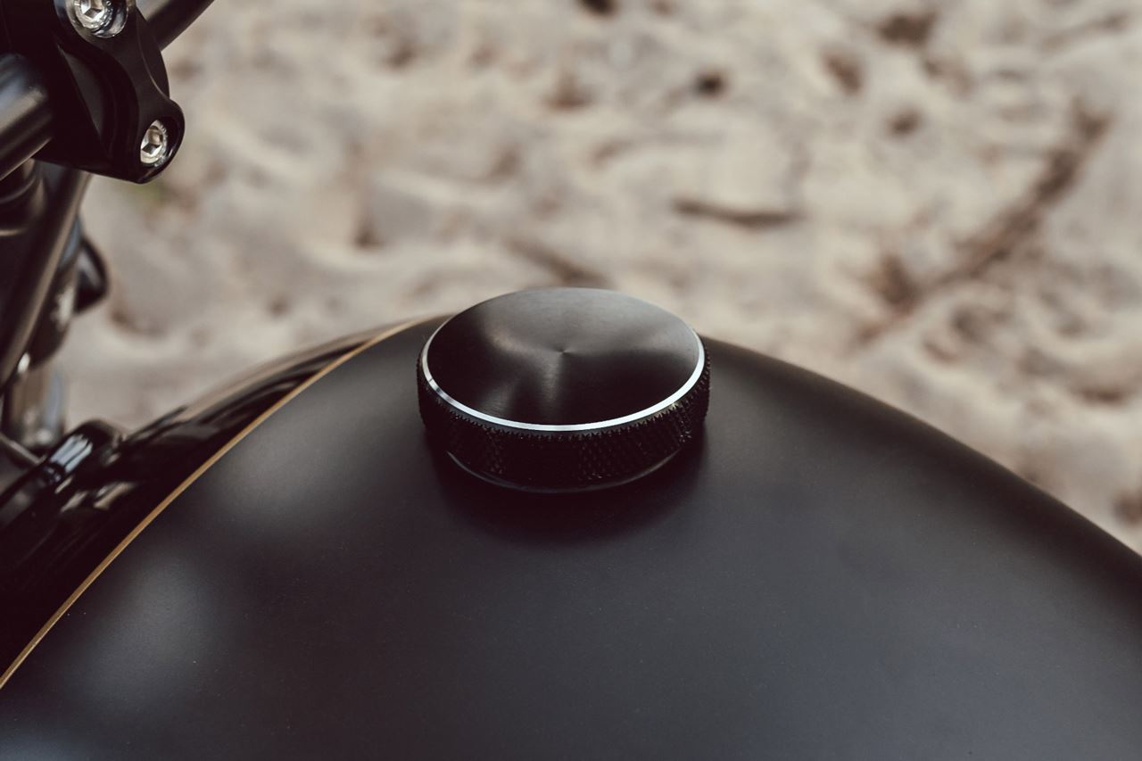 Fuel Tank Cap, Satin Black, 1 pc., Speed Twin 900, Scrambler 900