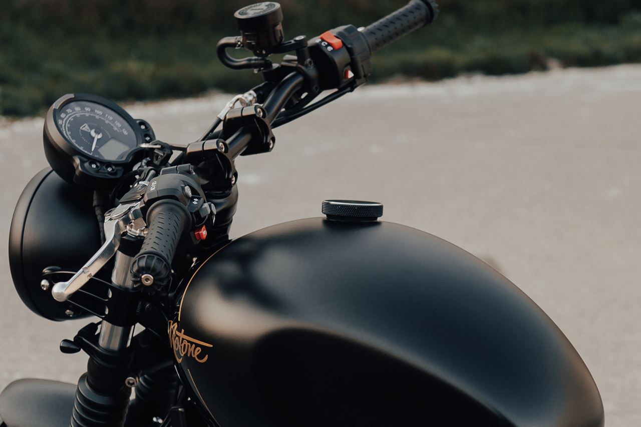 Fuel Tank Cap, Satin Black, 1 pc., Speed Twin 900, Scrambler 900