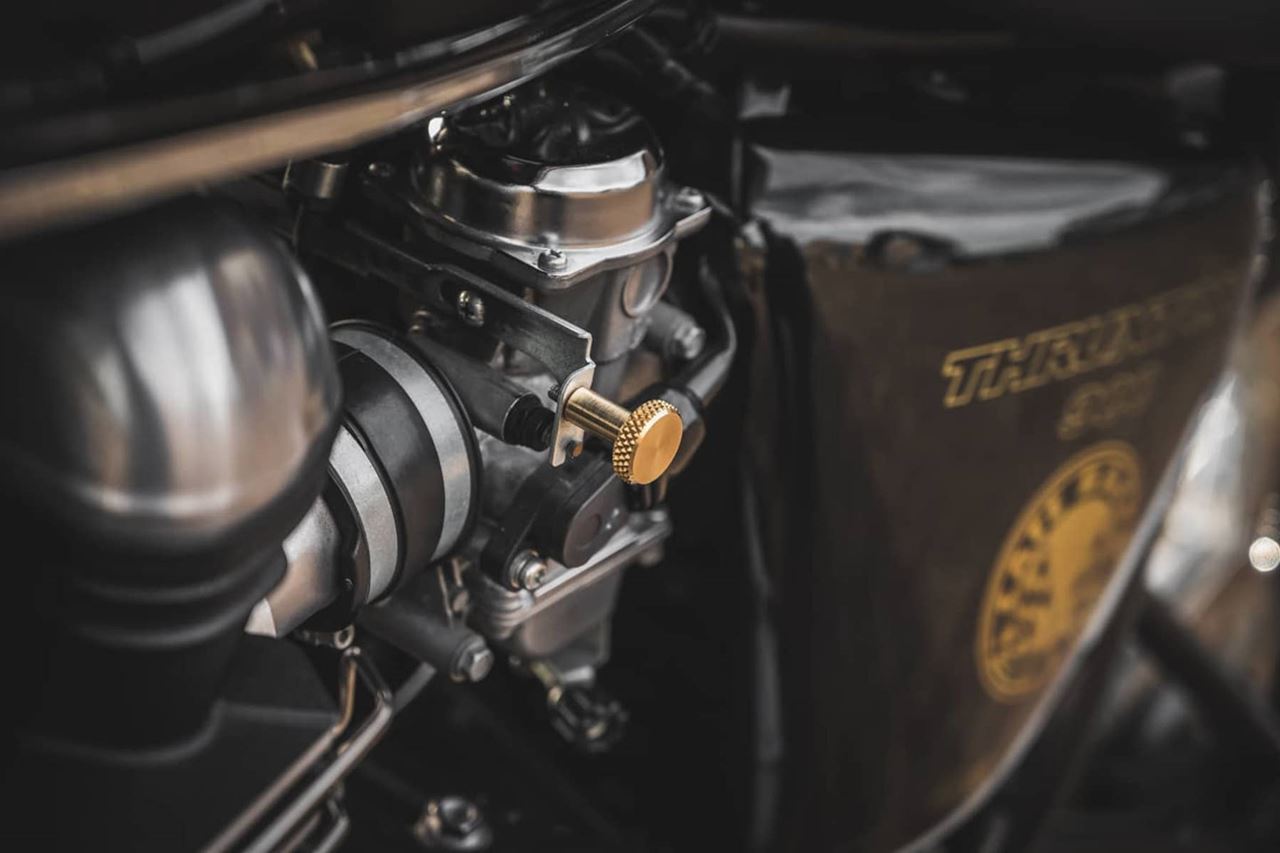 Choke Knob Brass 1 pc. Air Cooled T100 Scrambler Thruxton