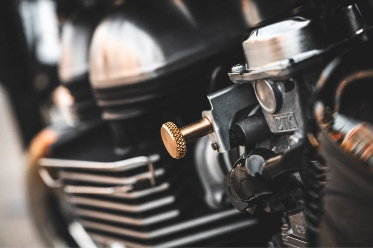 Choke Knob Brass 1 pc. Air Cooled T100 Scrambler Thruxton