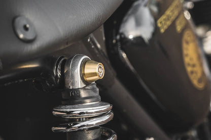 リアショック ドレスアップボルト ブラス 4個 T100/T120 スピードツイン900 スクランブラー900