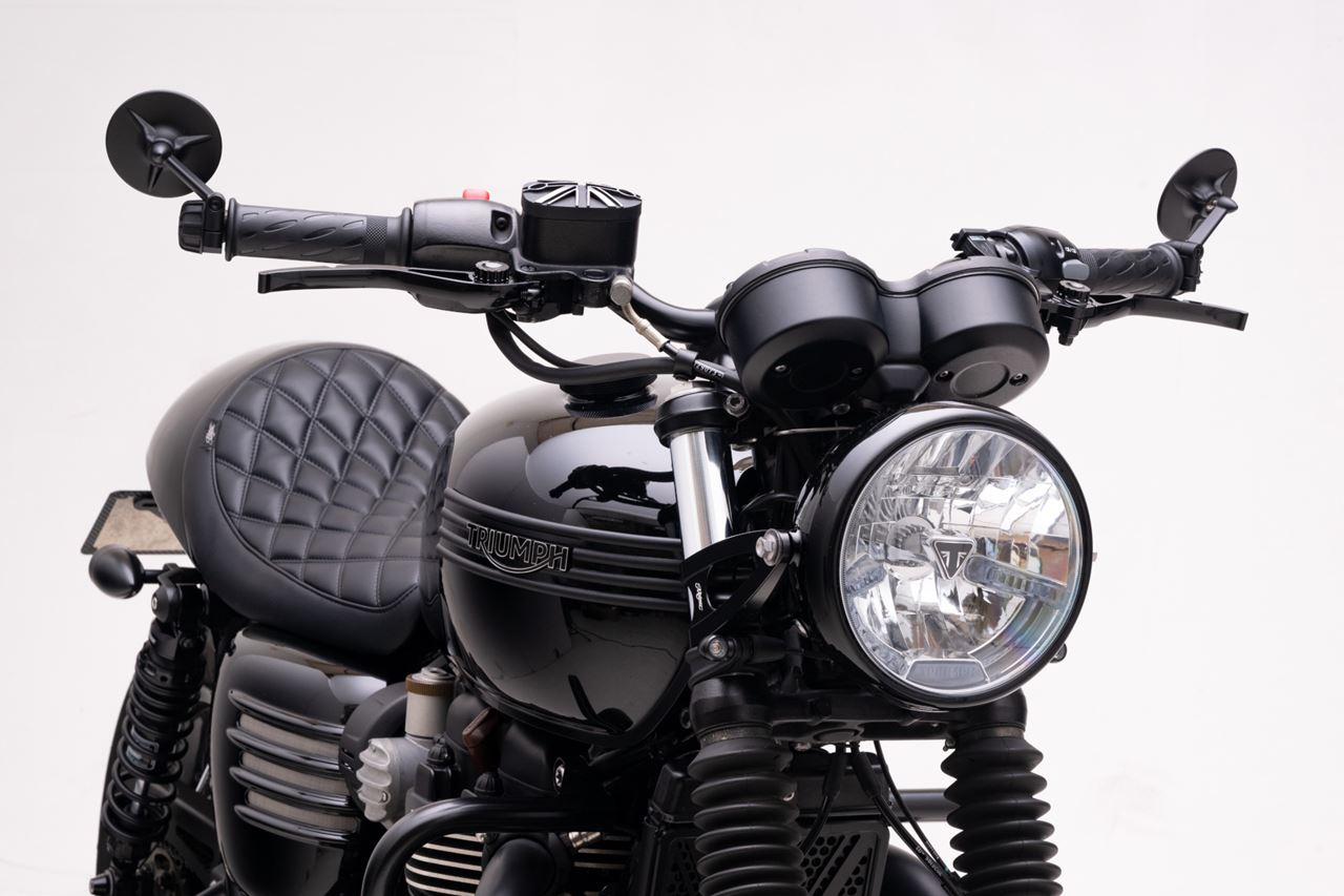 ミラーホールプラグ ブラック 左右セット T100/T120 ボバ― スピードマスター