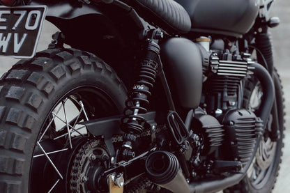 リアショック ドレスアップボルト ブラック 4個 T100/T120 スピードツイン900 スクランブラー900