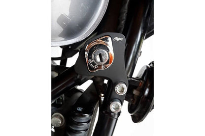Ignition Relocation Bracket, Right Side, Black, 1 pc, T100 Scrambler Thruxton