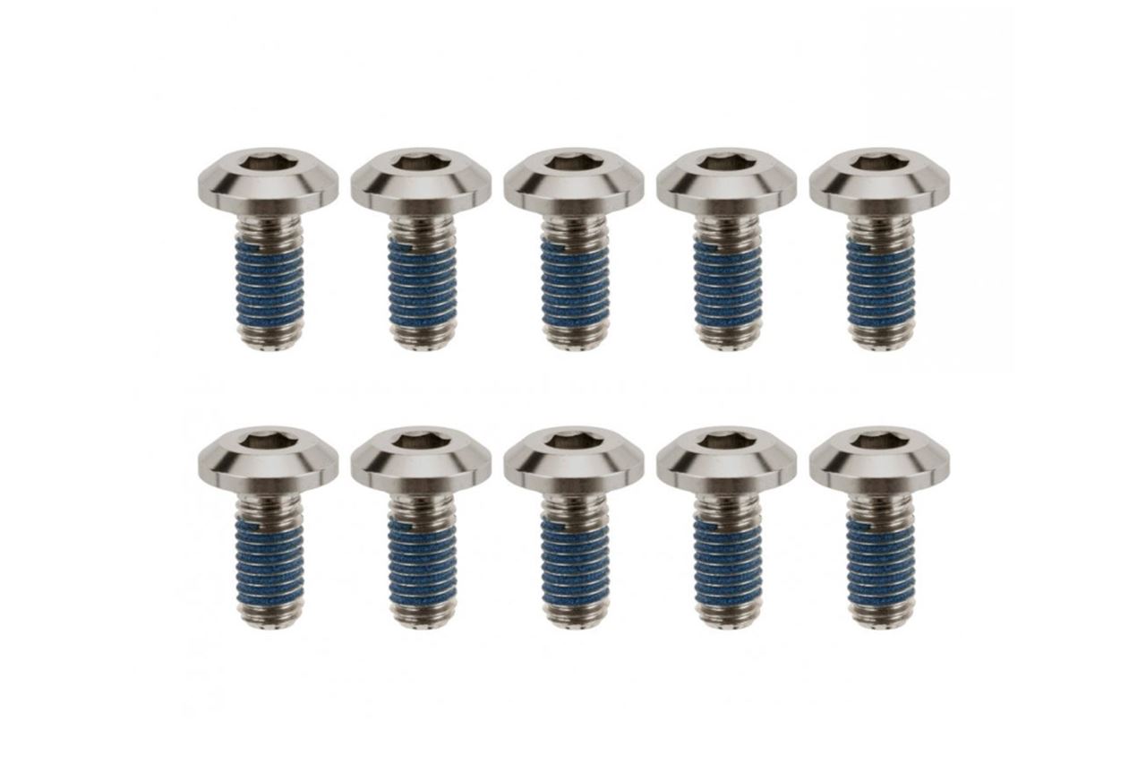Brake Rotor Bolts Titanium Silver 10 pcs Air-cooled T100 Scrambler Thruxton