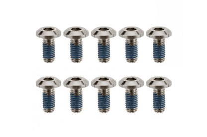 Brake Rotor Bolts Titanium Silver 10 pcs Air-cooled T100 Scrambler Thruxton