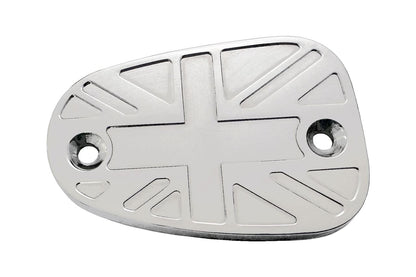 Master Cylinder Cap Union Jack Aluminum Billet Polished 1pc T100 T120 Bobber Speedmaster
