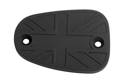 Master Cylinder Cap Union Jack Aluminum Billet Black 1pc T100 T120 Bobber Speedmaster