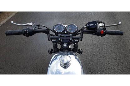 マスターシリンダーキャップ モートーンロゴ アルミビレット ブラック 1個 T100 T120 ボバ― スピードマスター