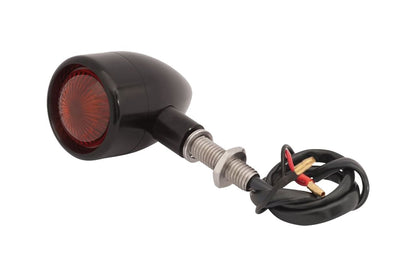 Turn signals, aluminum billet, black, 2 pieces, M10, universal