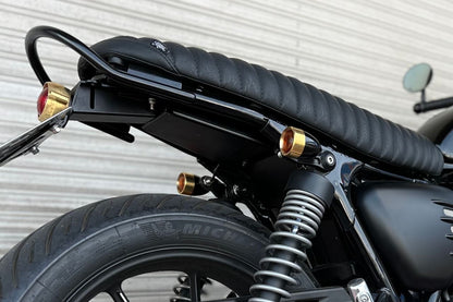 Turn Signals, Aluminum Billet, Black/Brass, 2 pcs, M10, Universal