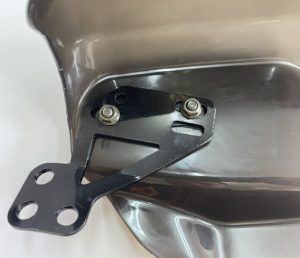 ナックルガード 取付け用ステー付き スモーク 左右セット 汎用