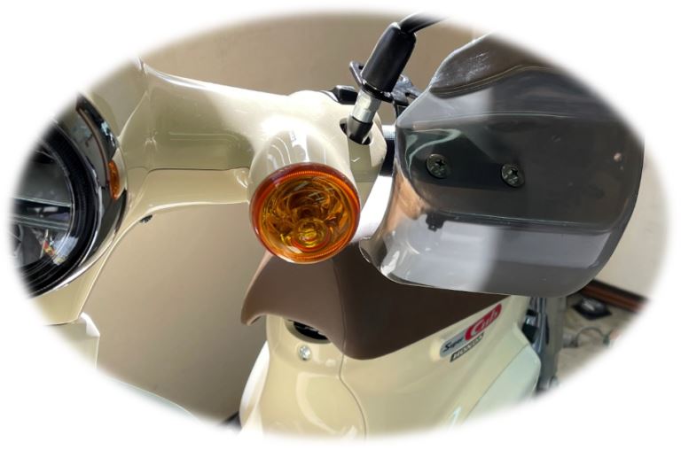 ナックルガード 取付け用ステー付き スモーク 左右セット 汎用