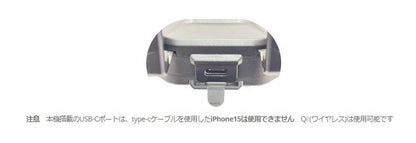 ワンプッシュスマホルダー Qi＋QC3.0USB(USB-C) タイプ4