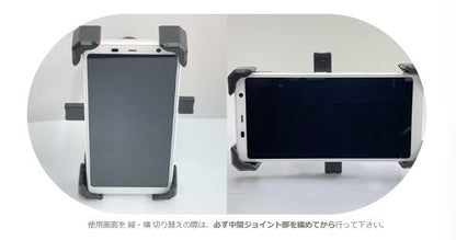 ワンプッシュスマホルダー Qi＋QC3.0USB 振動軽減ラバー付き タイプ3
