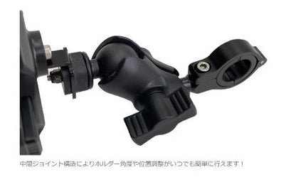 ワンプッシュスマホルダー Qi＋QC3.0USB(USB-C) 振動軽減ラバー付き タイプ4